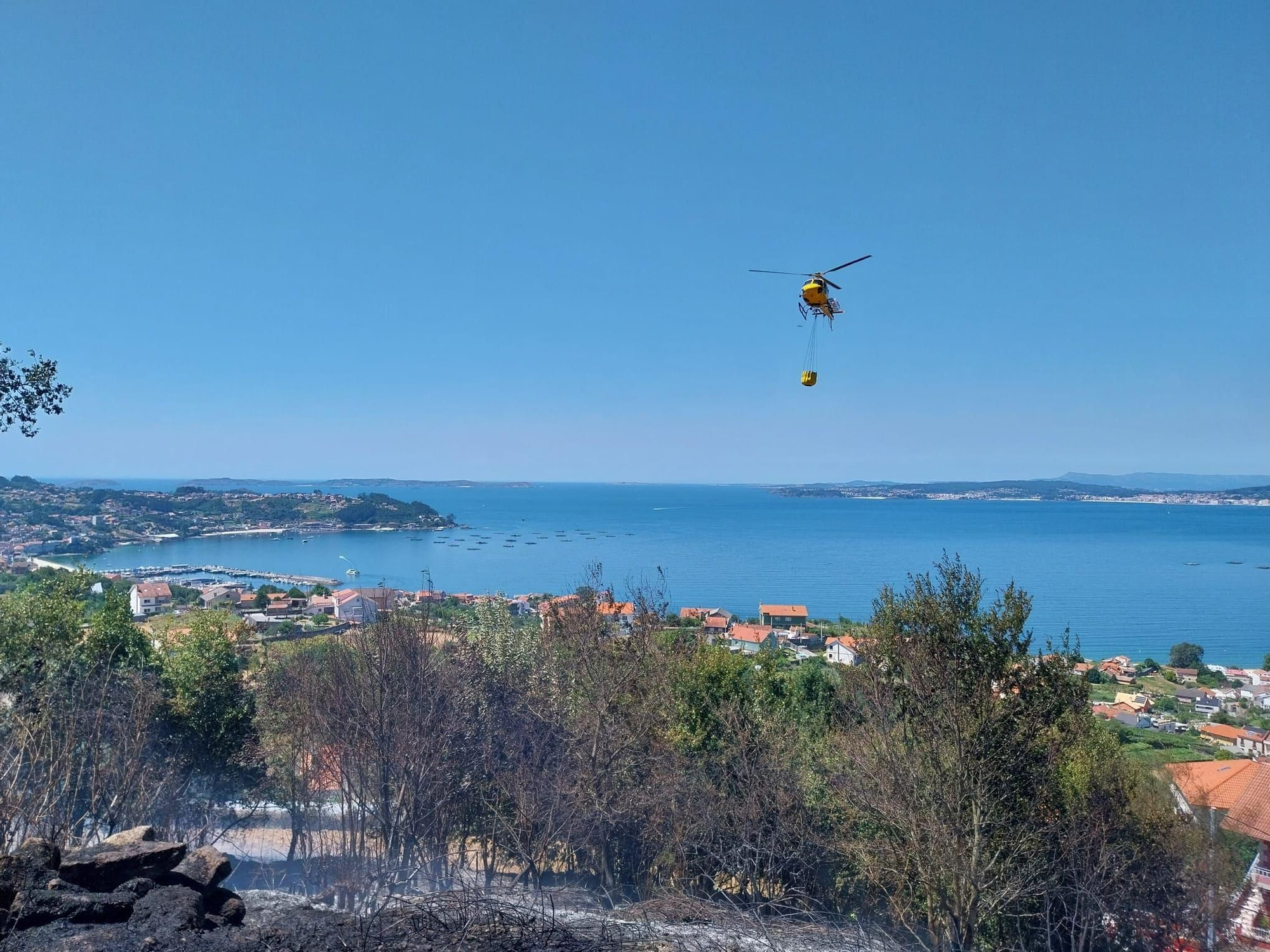 Segundo incendio en dos días en Bueu (I)