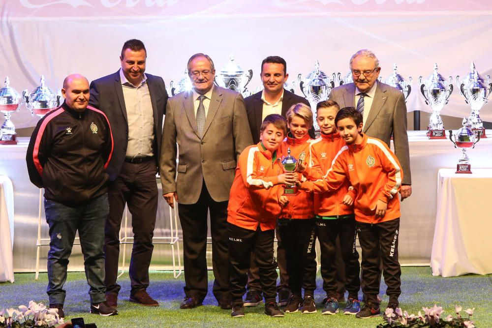 170 equipos premiados en la Gala del Fútbol Base Provincial en La Nucía