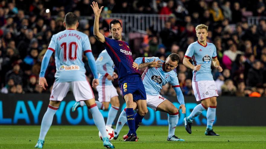 Aspas, Wass y Lobotka en un partido de la pasada temporada // LOF