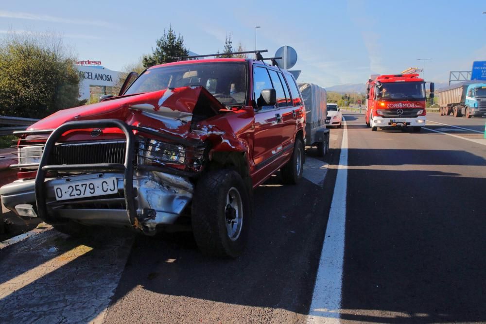 Un herido en un accidente en la autopista "Y"