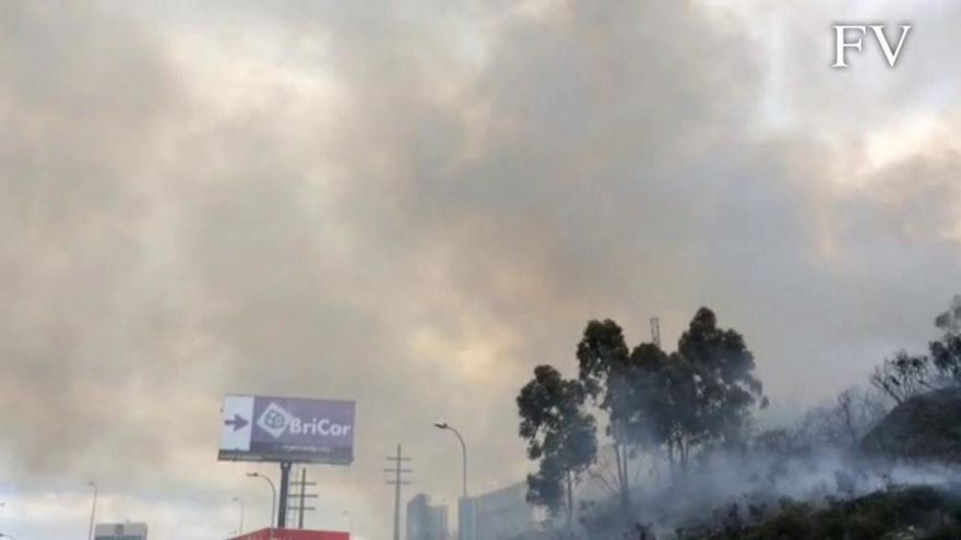 Incendio forestal cerca de Marineda City