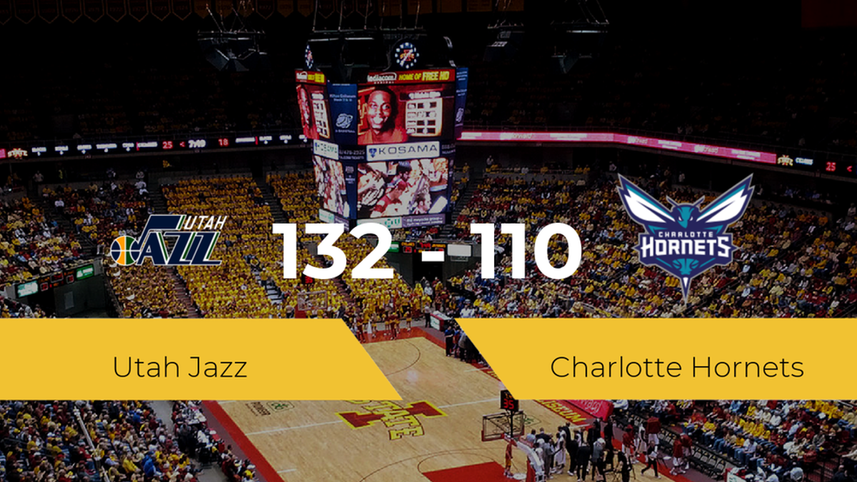 Victoria de Utah Jazz ante Charlotte Hornets por 132-110