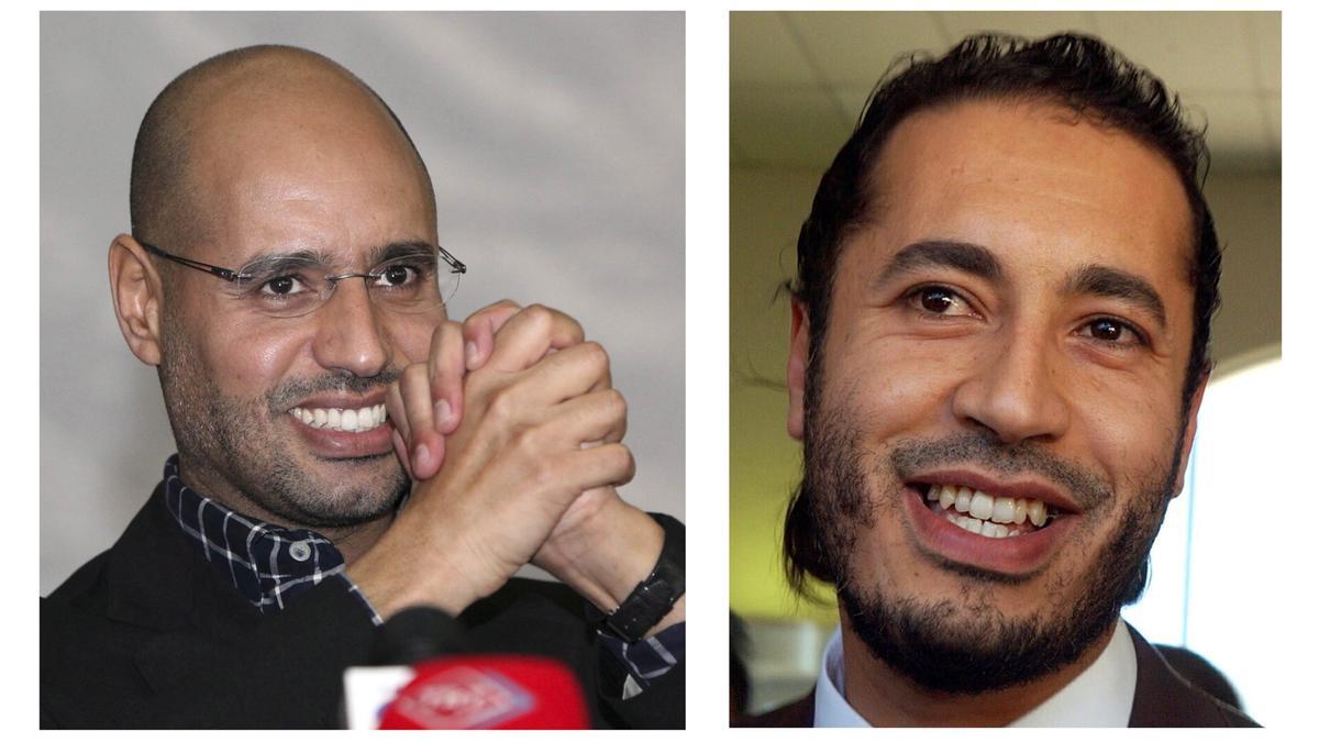 Saif-Al-Islam y Al Saadi, los dos hijos más conocidos de Gadafi.