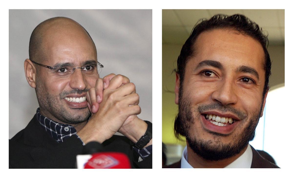 Saif-Al-Islam y Al Saadi, los dos hijos más conocidos de Gadafi.