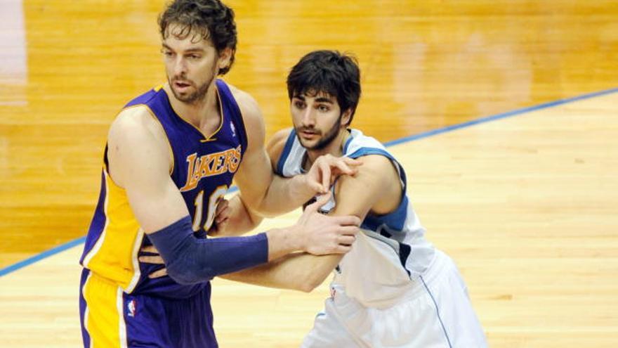 Pau Gasol y Ricky Rubio