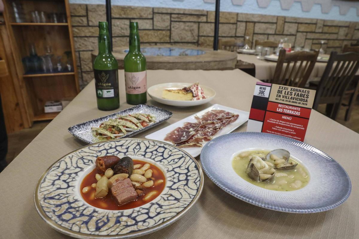 Menú de Las Terrazas, en Tazones