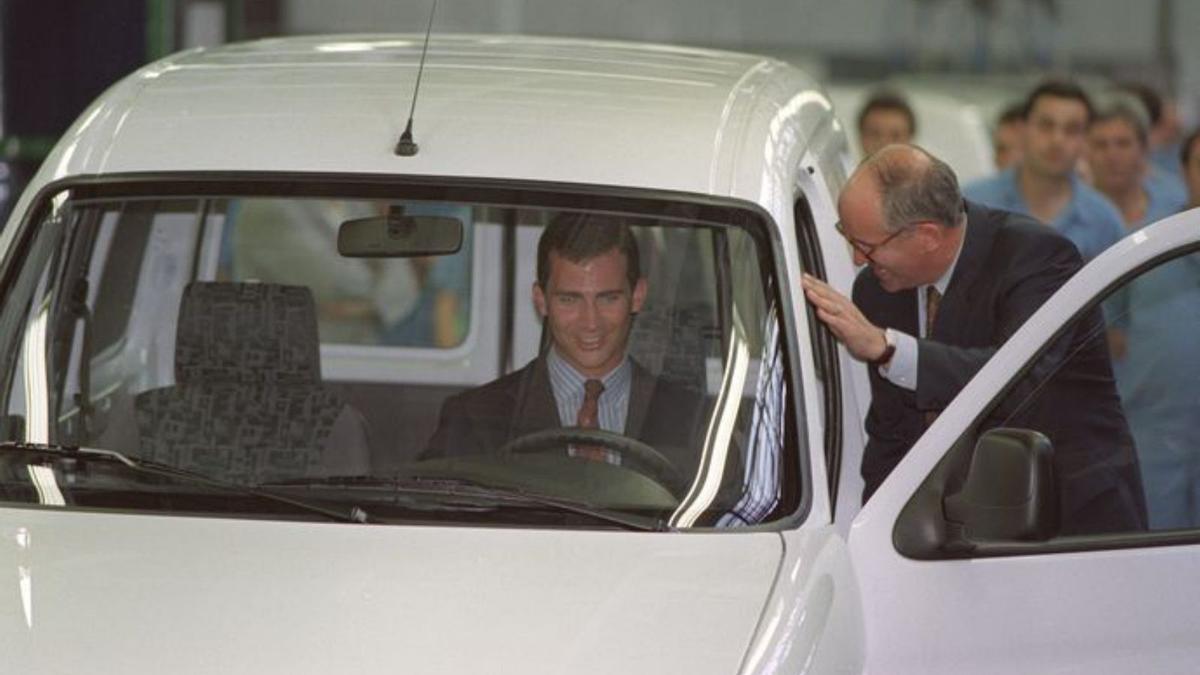 Felipe VI ya había apadrinado el lanzamiento de la primera generación de Berlingo y Partner en 1996.