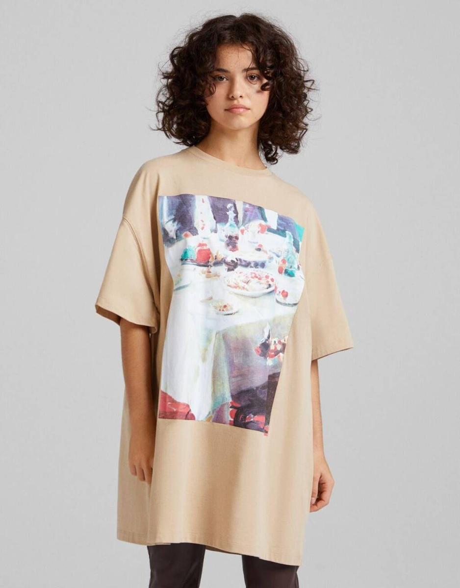 Vestido tipo camiseta de C Tangana para Bershka