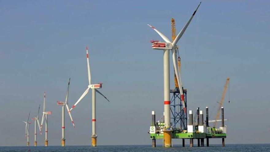 El parque eólico marino de Thorton Bank, en Bélgica.