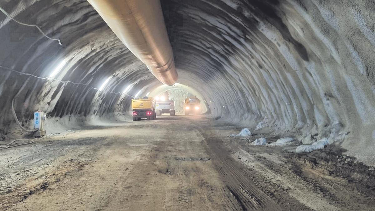 Túnel de Erjos, que se construye en la actualidad para cerrar el Anillo Insular.