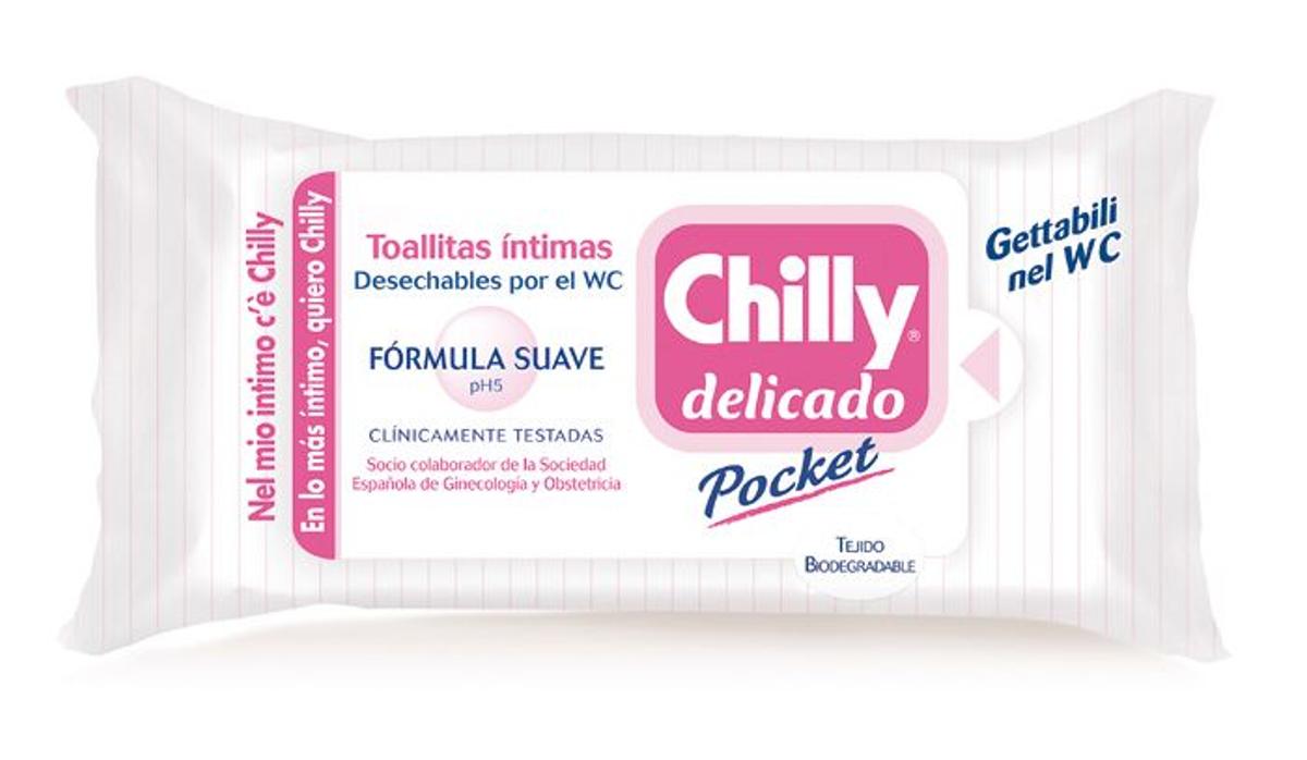 Toallitas íntimas Pocket Chilly (2,60 €).