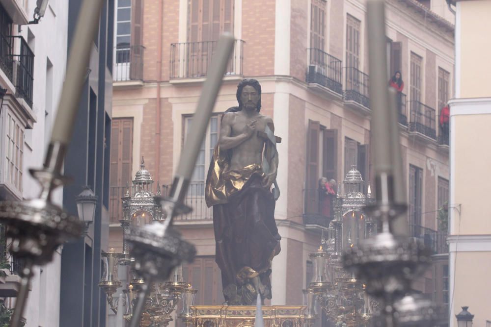 Las imágenes del Resucitado, la procesión del Domingo de Resurrección que pone punto final a la Semana Santa de Málaga