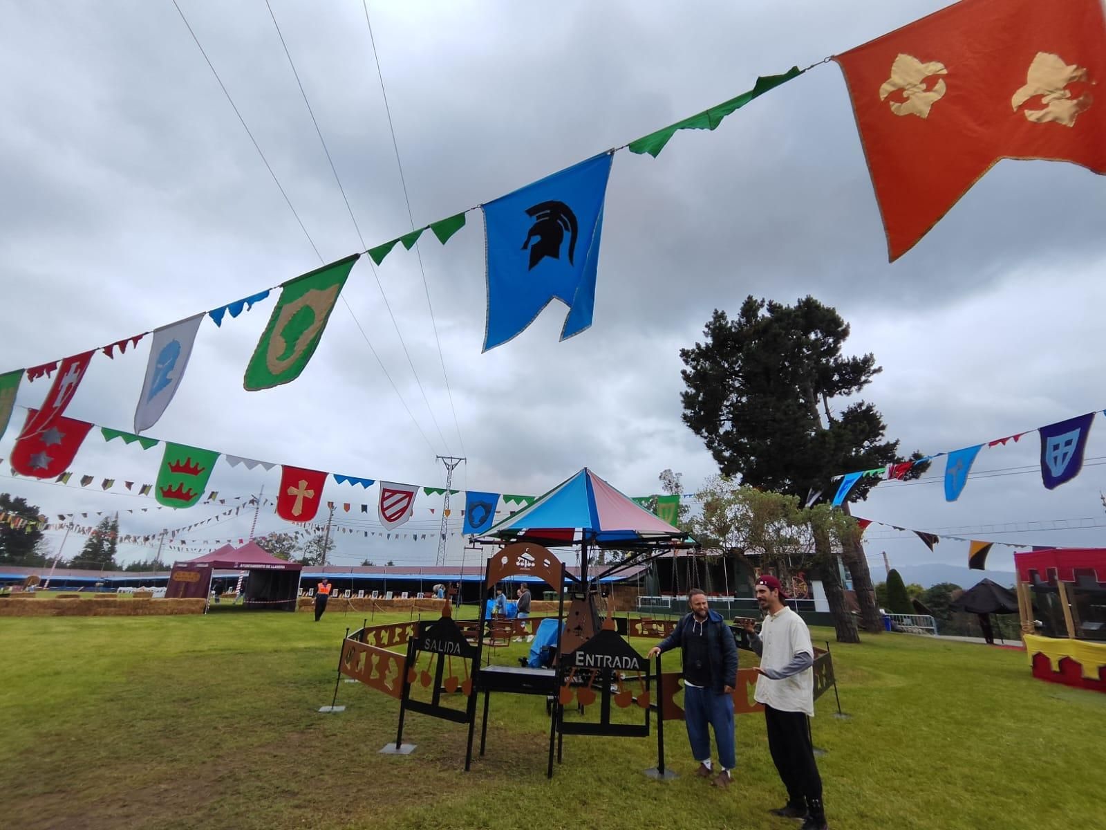 Todo listo para la gran cena y torneo medieval de Llanera