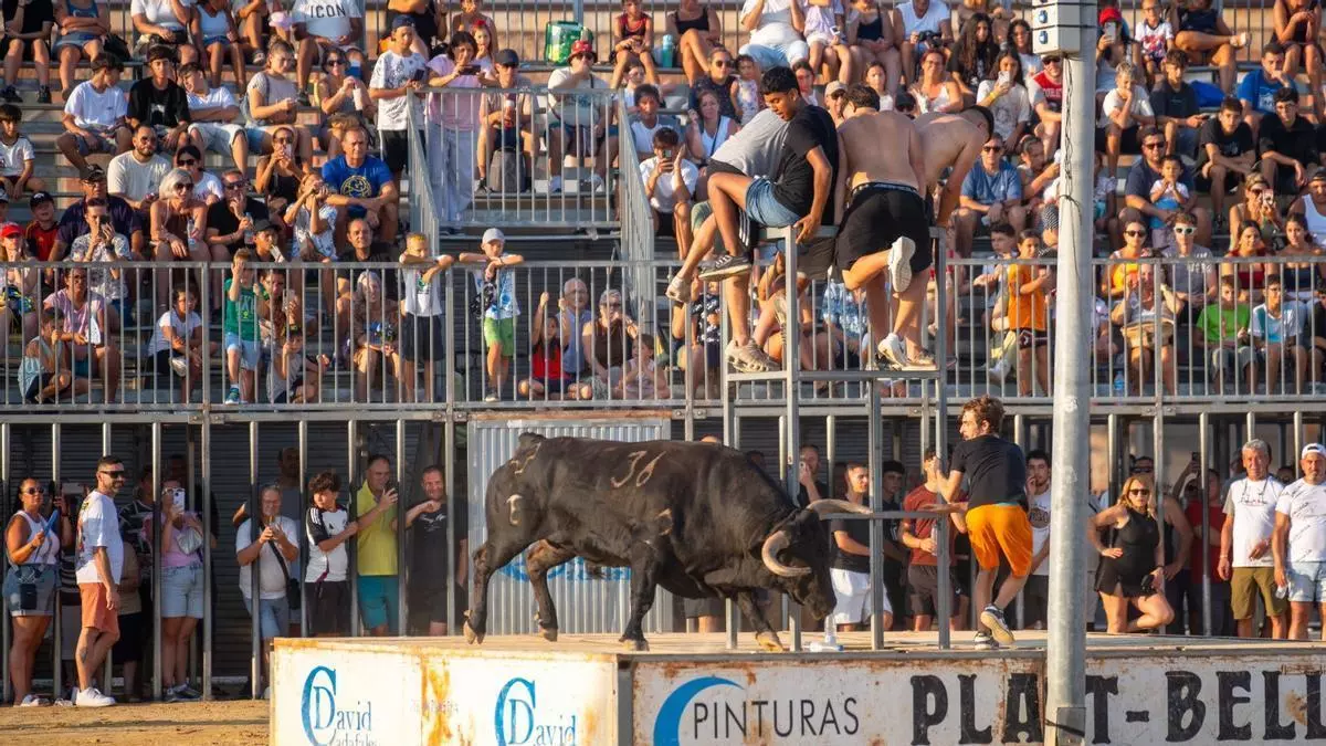 Arranque de récord en las fiestas del Port de Sagunt y con varios "revolcones"