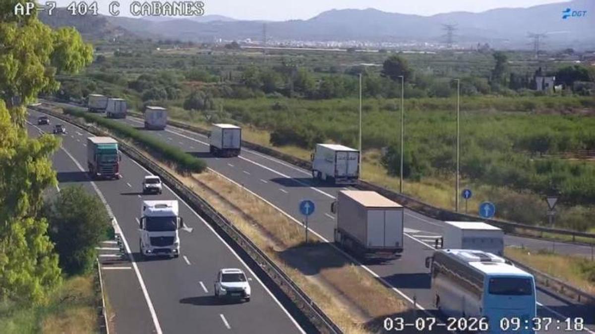 Imagen de la AP-7 en Castellón