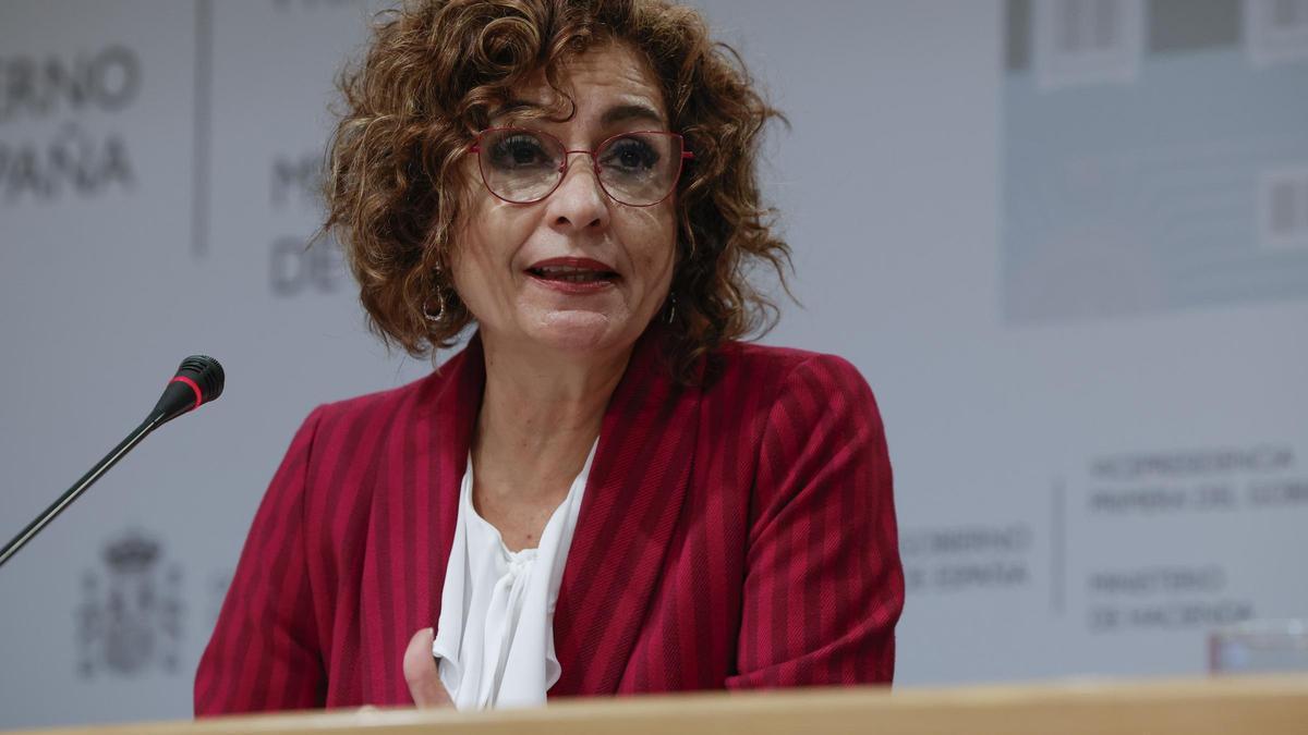 La ministra de Hacienda, María Jesús Montero.