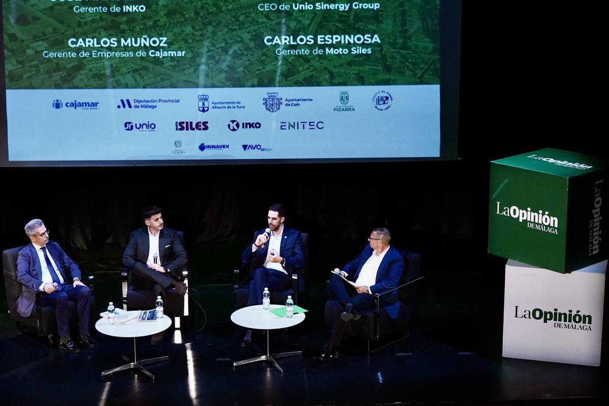 Imagen de la primera de las mesas redondas de la I edición de Marca Guadalhorce