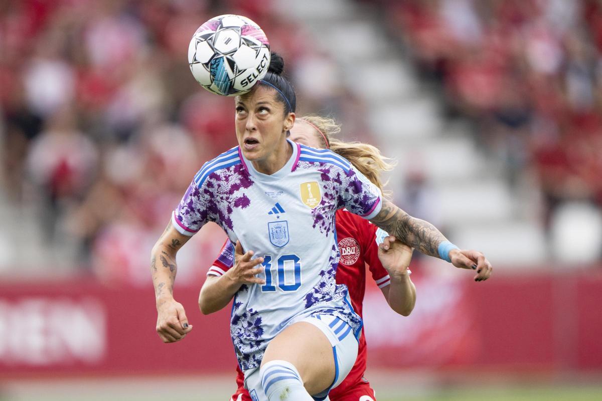 Dinamarca - España, partido de clasificación para la Eurocopa femenina, en imágenes.