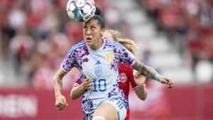 Dinamarca - España, partido de clasificación para la Eurocopa femenina, en imágenes.