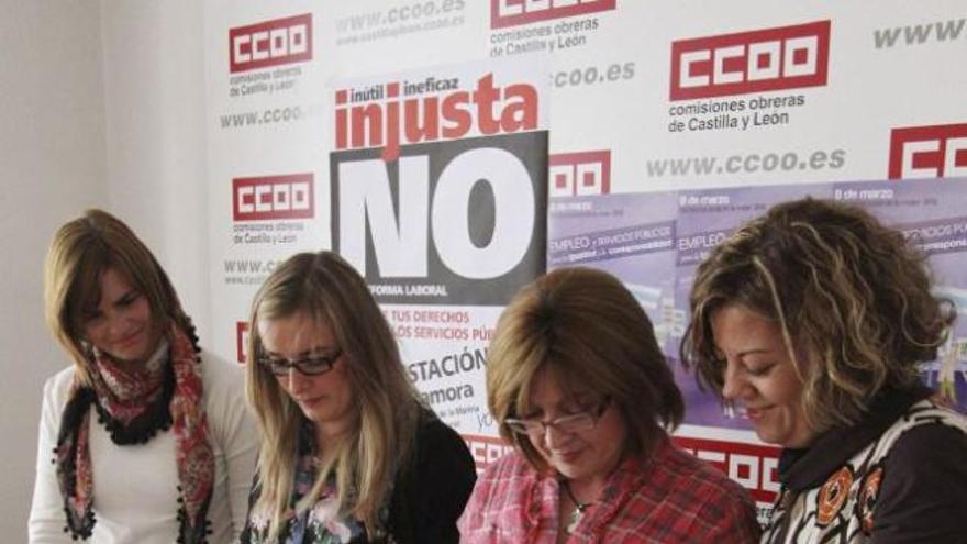 Las responsables de la Secretaría de la Mujer en sindicatos provinciales.