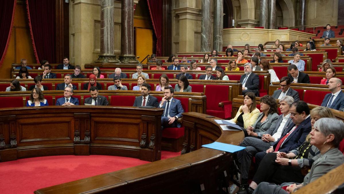 El ple del Parlament, en el debat de la llei sobre el català a l’escola | EP