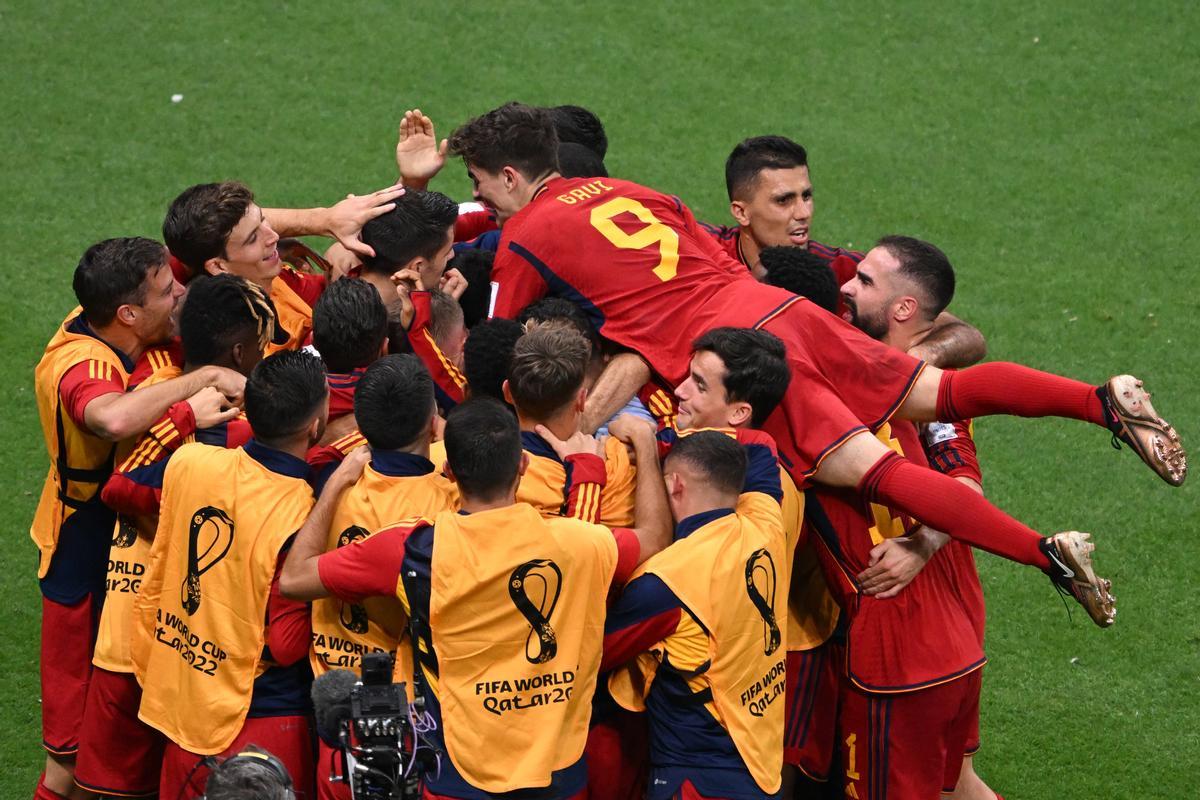 Fase de grupos del Mundial de Fútbol Qatar 2022 entre España y Alemania en el estadio Al Bait en Al Khor (Catar)