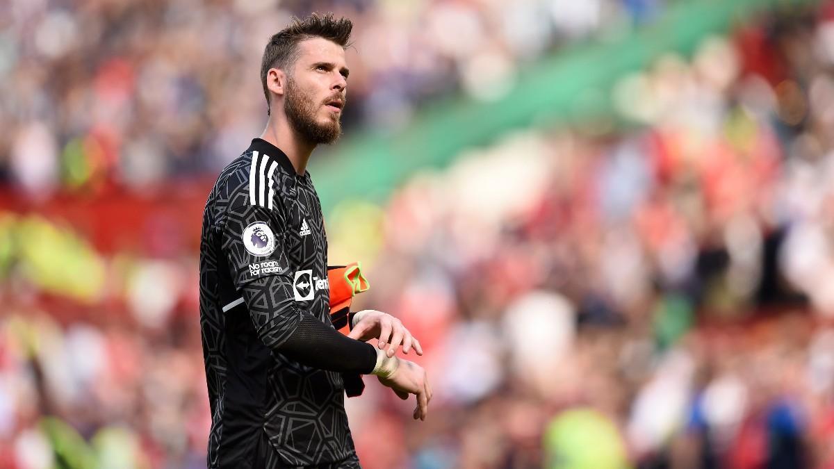 David De Gea, en un partido con el Manchester United