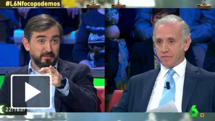 Ignacio Escolar y Eduardo Inda en &#039;LaSexta Noche&#039;.