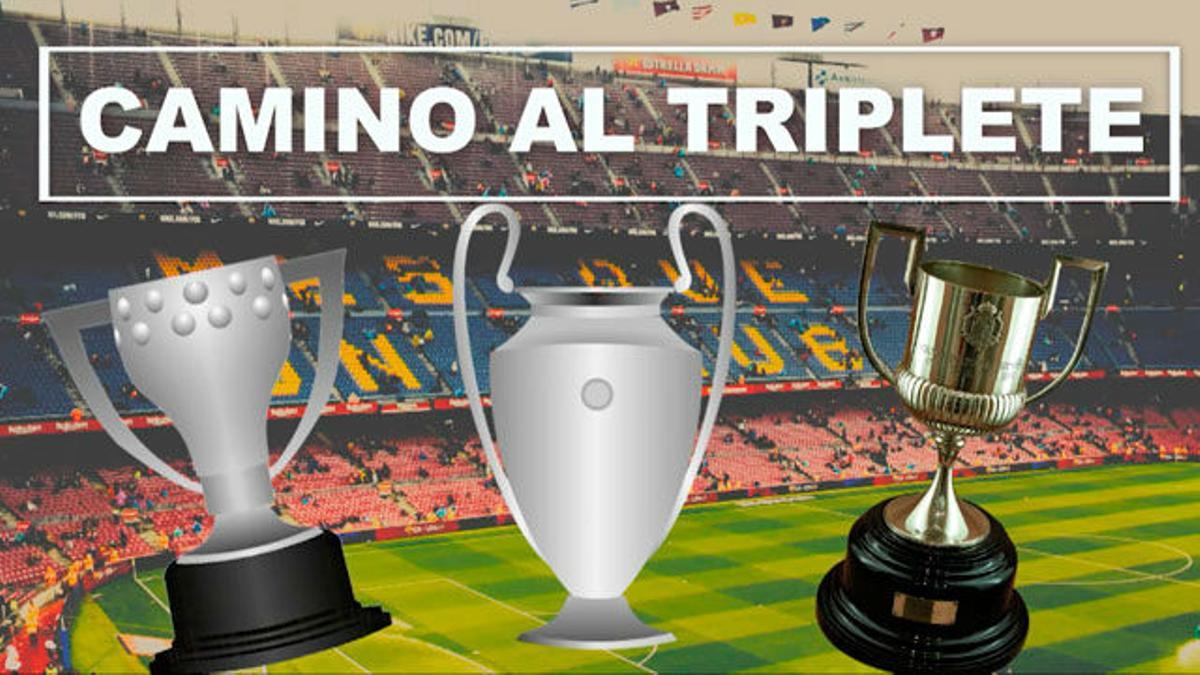 El Barça, de camino al triplete