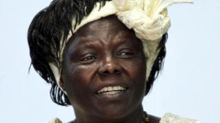 La activista keniana Wangari Maathai.