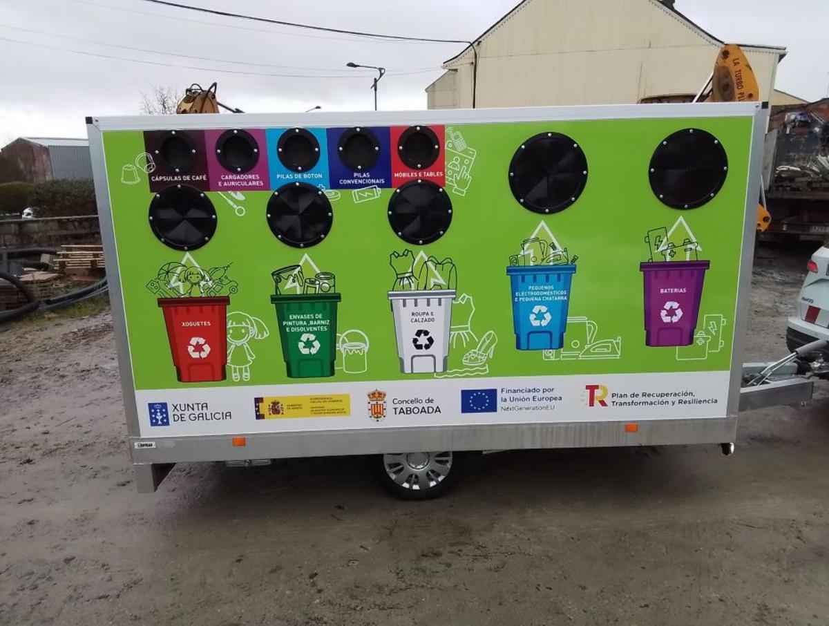 Imagen del remolque del punto limpio móvil. |