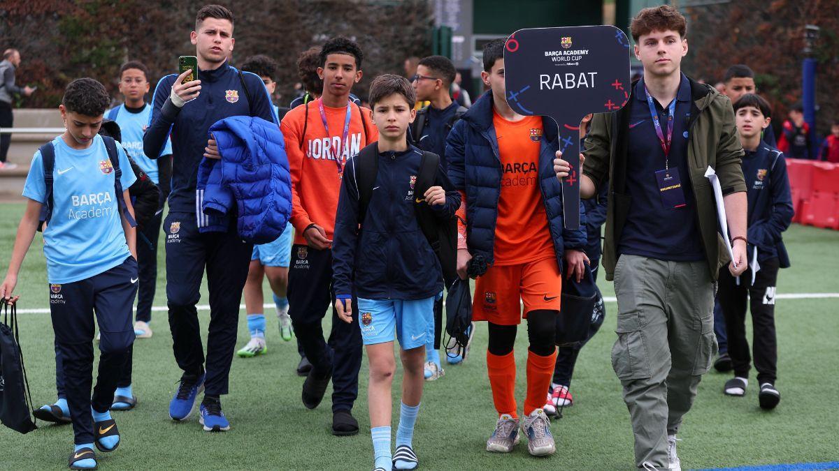 Los representantes de Rabat en el Mundial de las escuelas del Barça