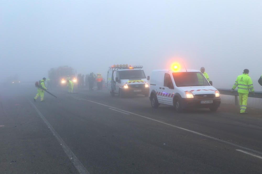 Accident de trànsit a la N-II a Vidreres