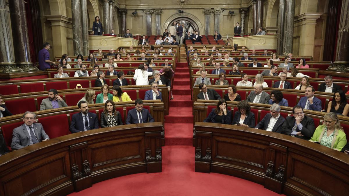 El ple del Parlament, reunit aquest divendres