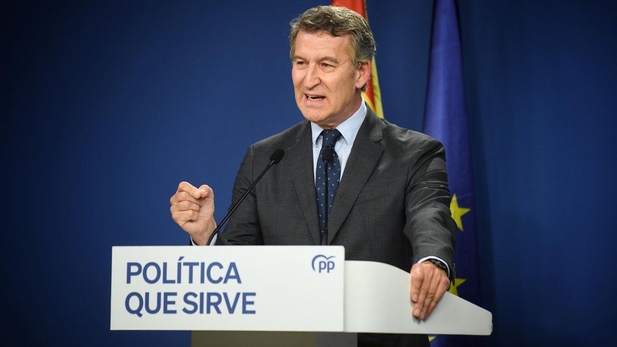 Alberto Núñez Feijóo, en un acto del partido.