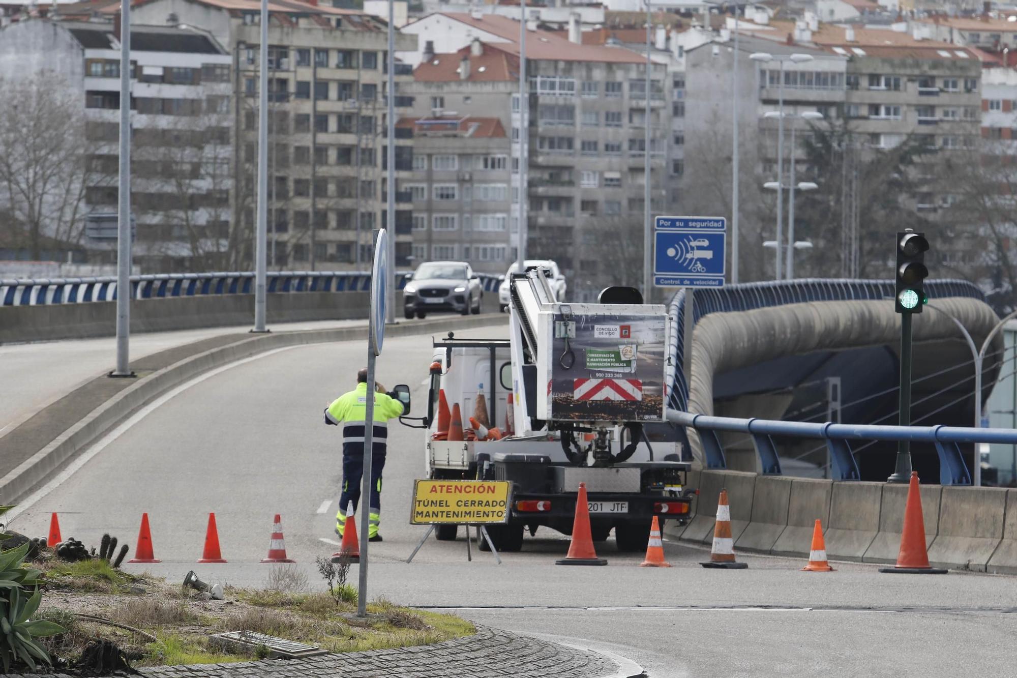 La zona de Beiramar se colapsa por el cierre del túnel