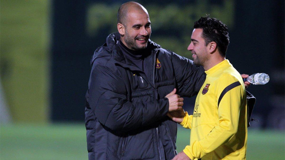 Xavi aprendió de Guardiola y muy pronto se sentará él en el banquillo del Barça