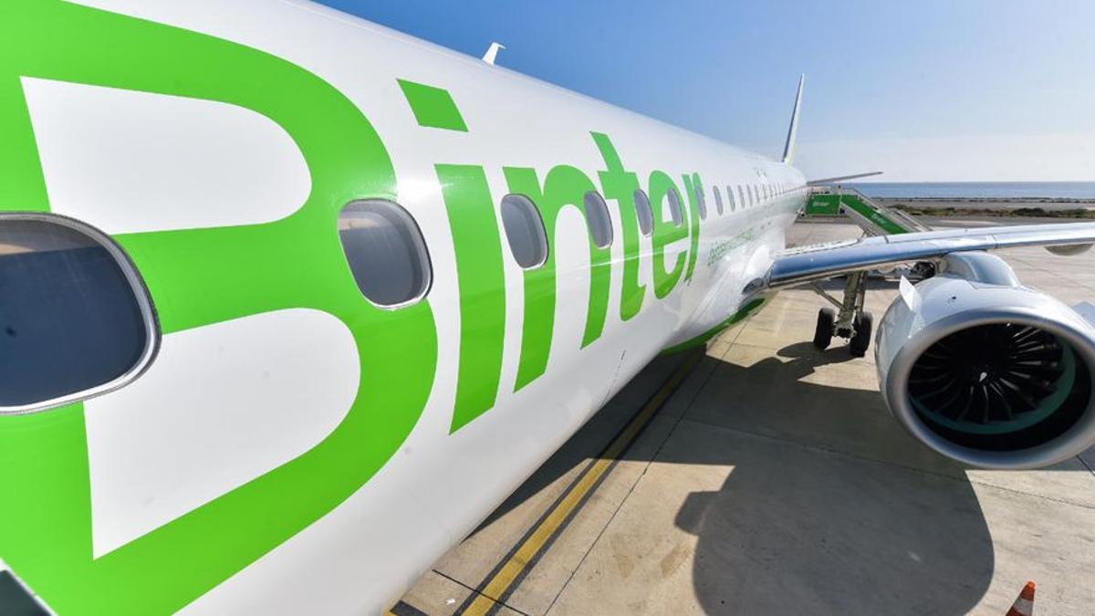 Un avión de Binter