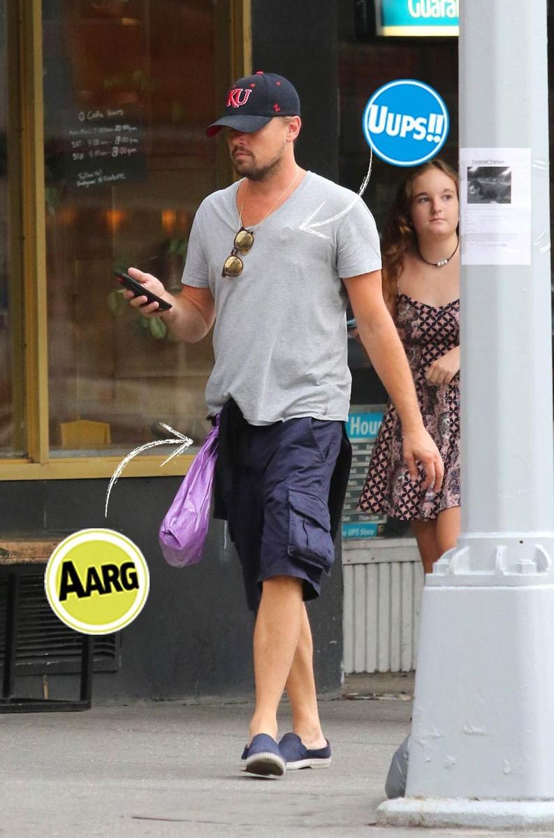 Leonardo DiCaprio llama la atención con su bolsa a la cintura y su control del corazón