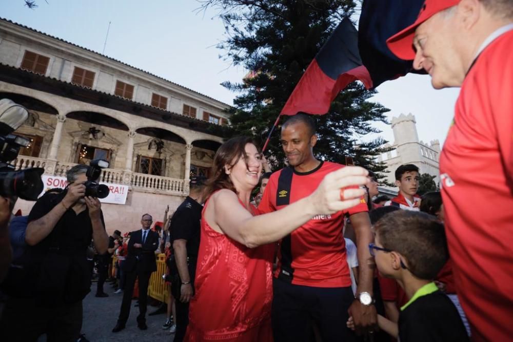 El Real Mallorca celebra el ascenso a Primera División