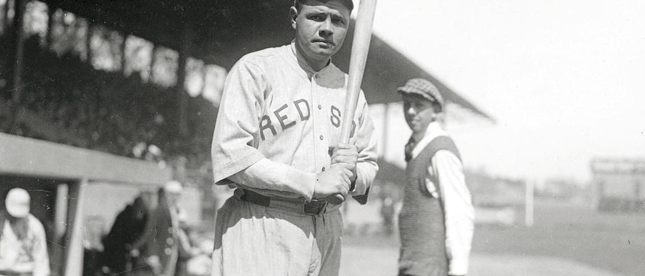 Babe Ruth, durante su última temporada en los Red Sox.