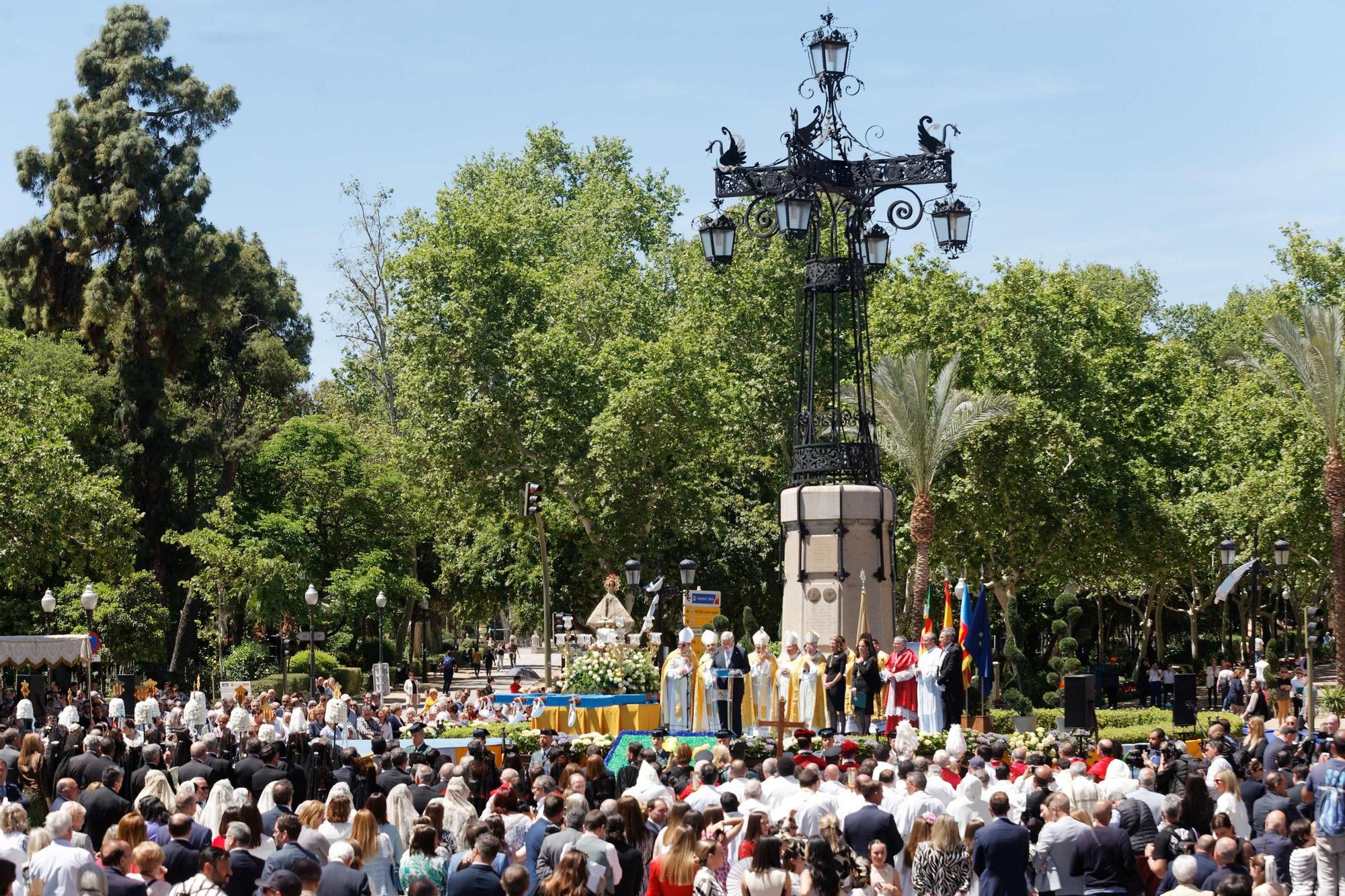 Un momento del acto de este sábado, en la plaza de la Independencia.