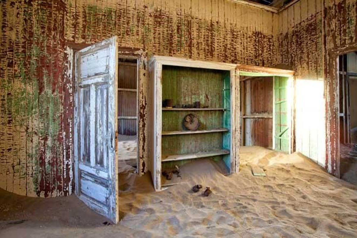 Ciudad abandonada de Kolmanskop, en el desierto de Namibia.