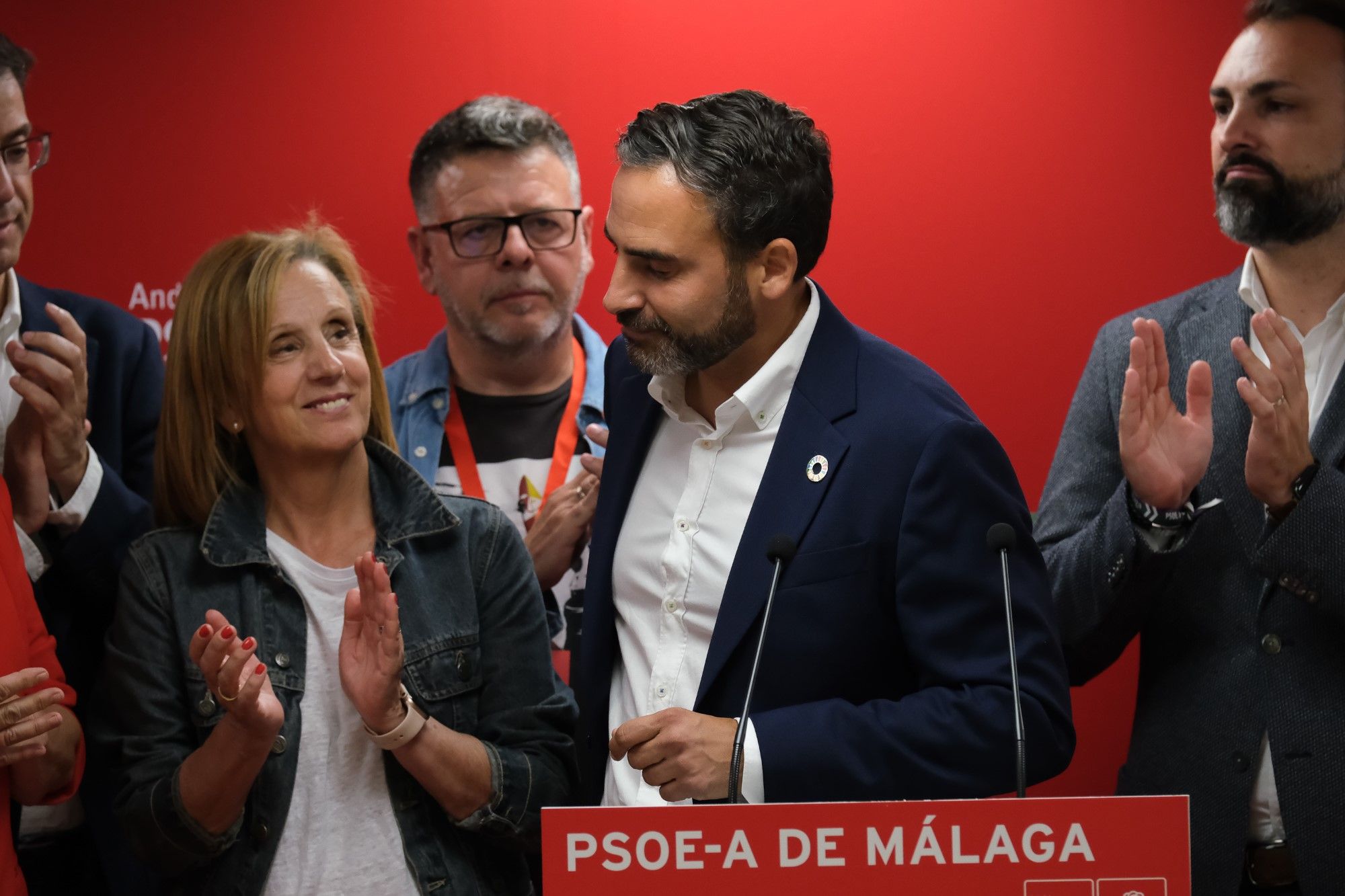 Imágenes de la noche electoral del 28M en el PSOE