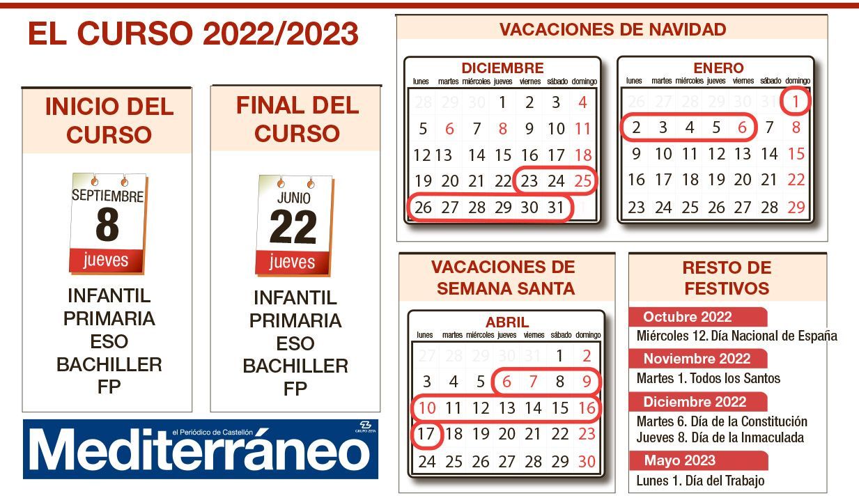 Propuesta de calendario escolar