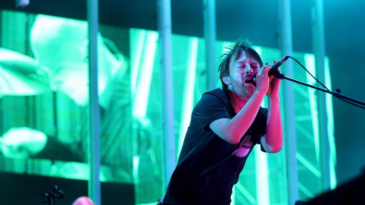 Thom Yorke, líder de Radiohead, en un concierto en Barcelona