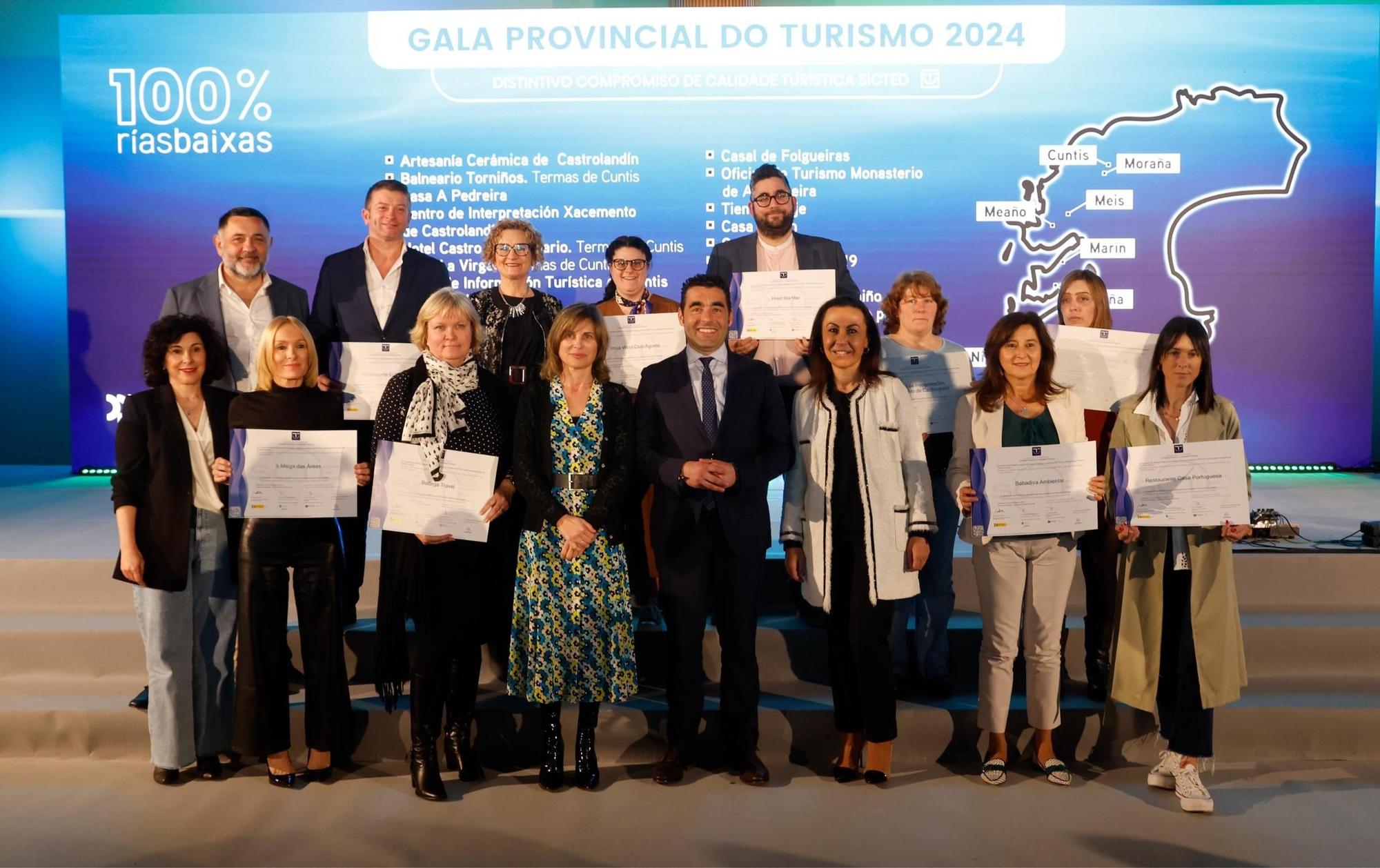 La Gala Provincial do Turismo distinguó a 200 entidades que alcanzan los indicadores de calidad