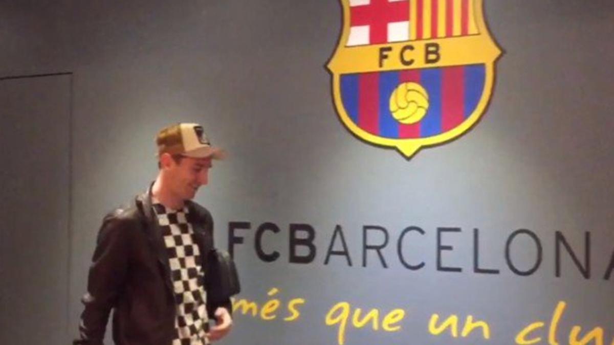 Leo Messi, en el Camp Nou