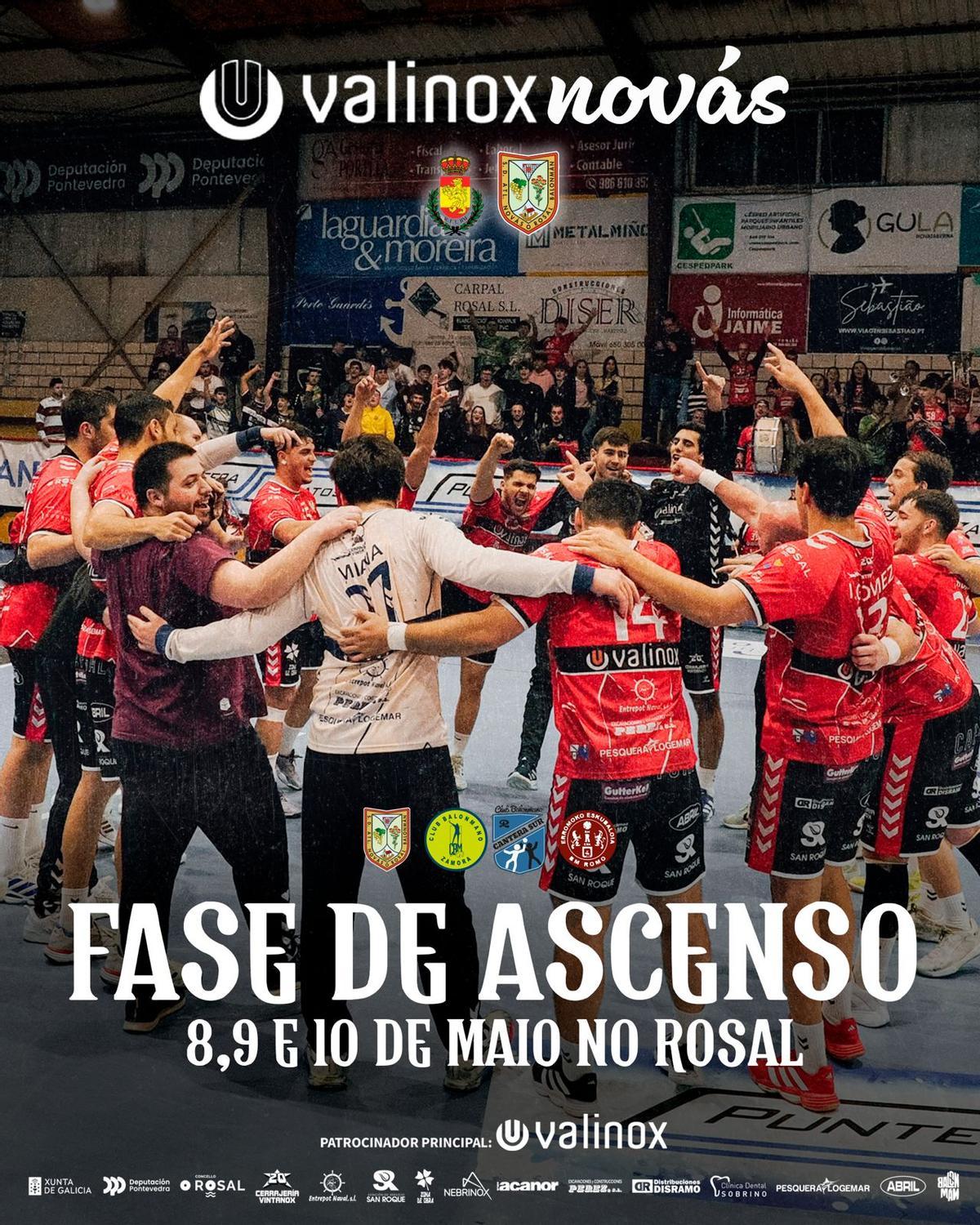 Cartel anunciado de la fase de ascenso.