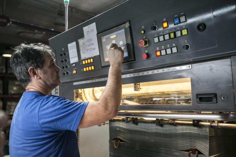 La fábrica de papeletas electorales de Siero